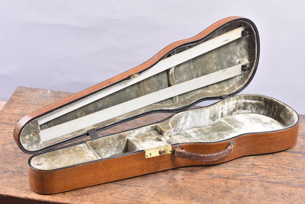 Hill and son's dart shaped violin case